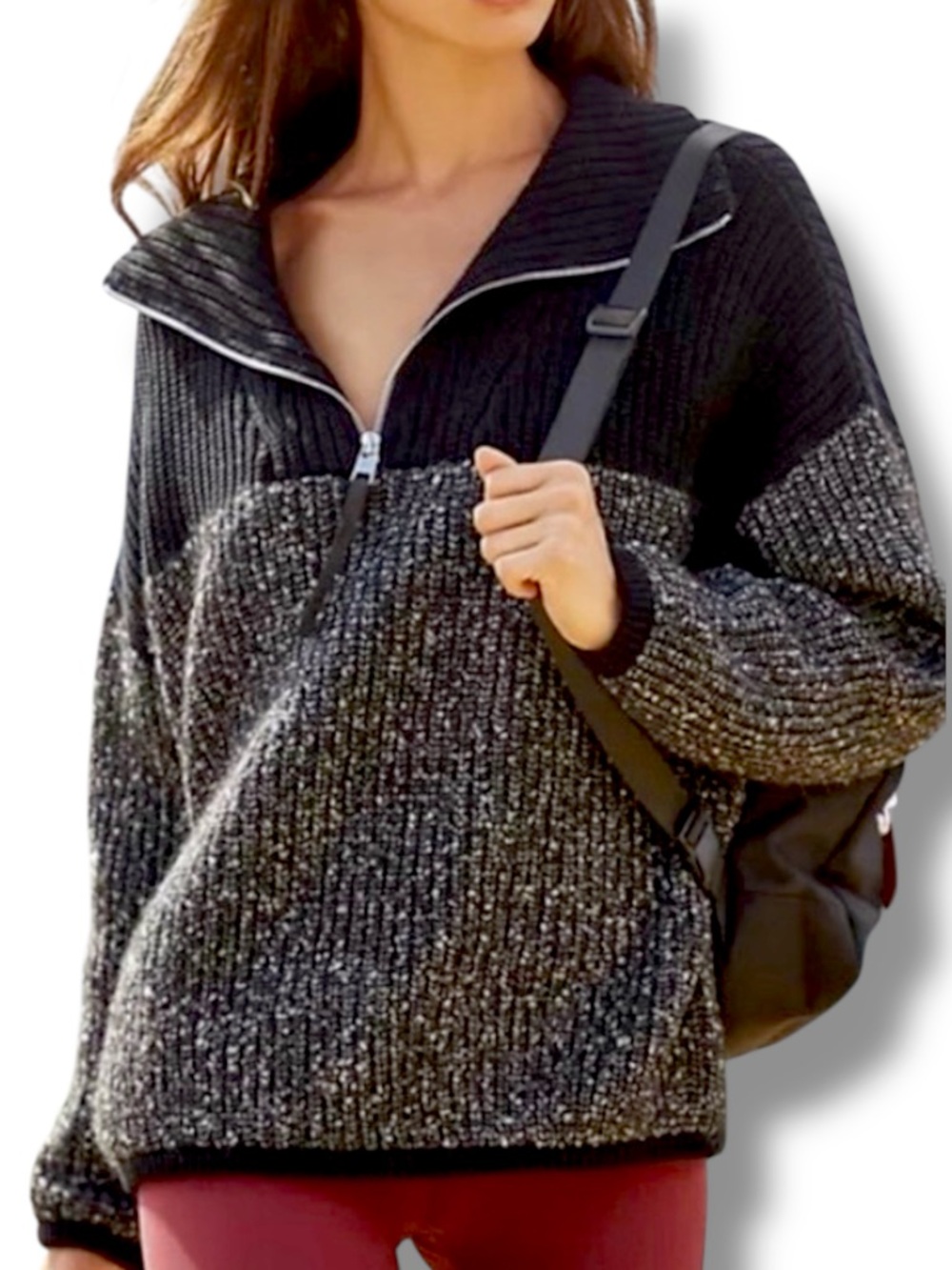 The Varley Willard Half Zip Knit 2.0 in